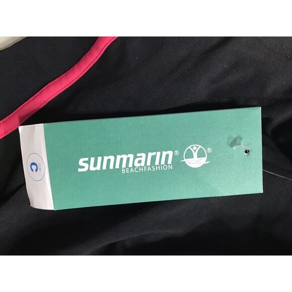 Sunmarin Beach Fashion Black/Pink C Cup Mastectomy One Piece Swimsuit Size 44C - Picture 8 of 9